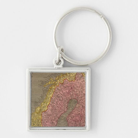 Zweden, Denemarken, Noorwegen Sleutelhanger (Voorkant)