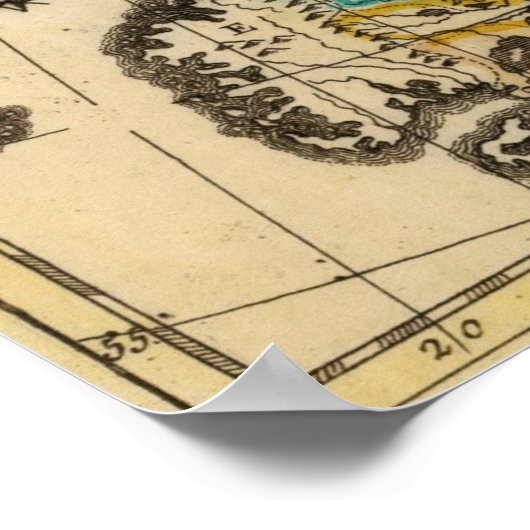 Zweden en Finland Poster (Hoek)