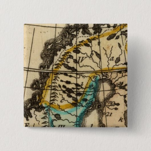 Zweden en Finland Vierkante Button 5,1 Cm (Voorkant)