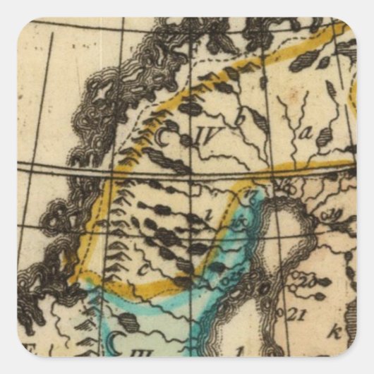 Zweden en Finland Vierkante Sticker (Voorkant)