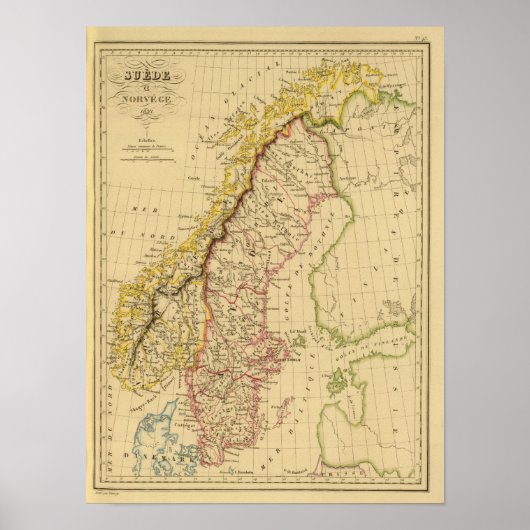 Zweden en Noorwegen 3 Poster (Voorkant)