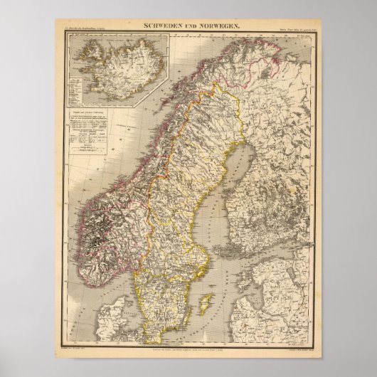 Zweden en Noorwegen 5 Poster (Voorkant)