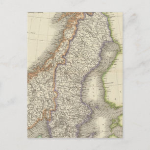 Zweden en Noorwegen 6 Briefkaart