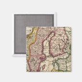 Zweden en Noorwegen 6 Magneet (Voorkant / Achterkant)