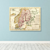 Zweden en Noorwegen 7 Canvas Afdruk (Insitu (Houten vloer))