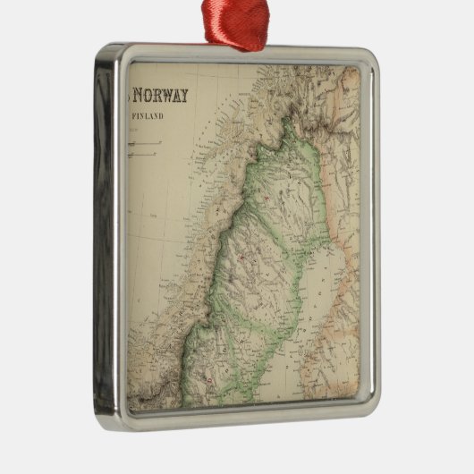 Zweden en Noorwegen 7 Metalen Ornament (Rechts)