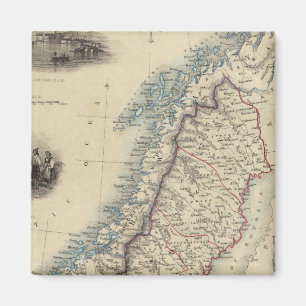 Zweden en Noorwegen 8 Magneet