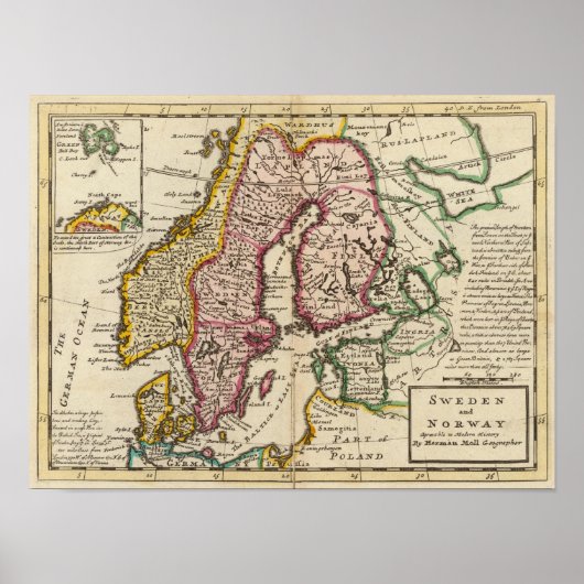 Zweden en Noorwegen 9 Poster (Voorkant)