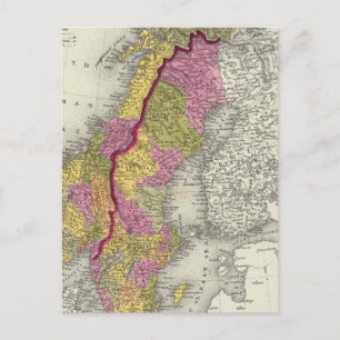 Zweden en Noorwegen Briefkaart