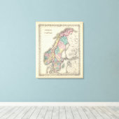 Zweden en Noorwegen Canvas Afdruk (Insitu (Houten vloer))