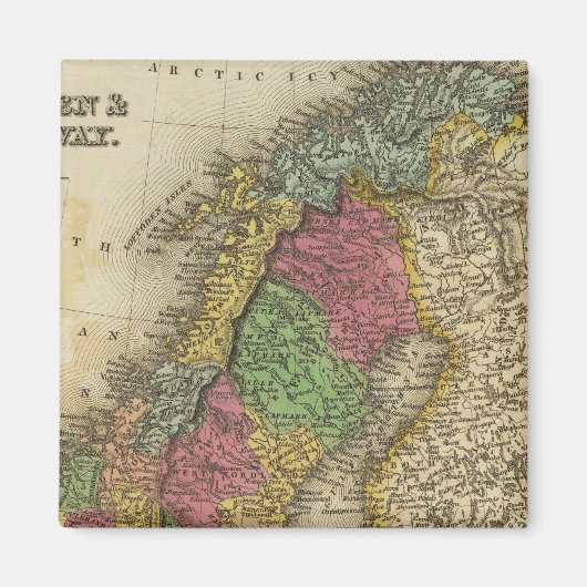 Zweden en Noorwegen Magneet (Voorkant)