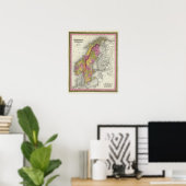 Zweden en Noorwegen Poster (Thuiskantoor)