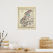 Zweden en Noorwegen Poster (Keuken)