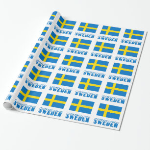 Zweden en Zweden Cadeaupapier