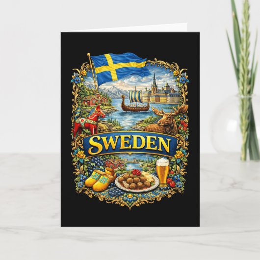 Zweden Feestdagen Kaart (Voorkant)