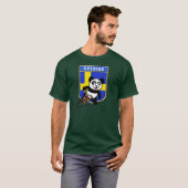Zweden Fietsen Panda T-shirt (Voorkant volledig)