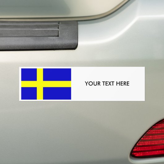 ZWEDEN FLAG Bumpersticker (Op auto)