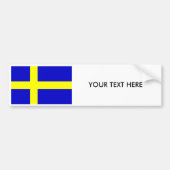 ZWEDEN FLAG Bumpersticker (Voorkant)