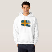 Zweden Flag Hoodie (Voorkant volledig)