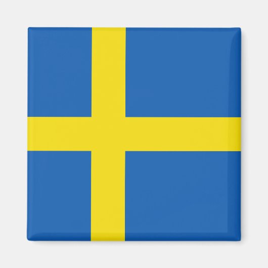 Zweden Flag Magnet (Voorkant)