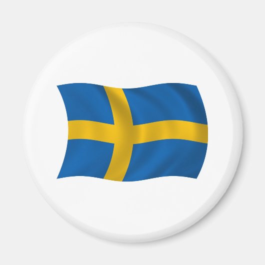 Zweden Flag Magnet (Voorkant)