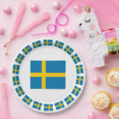 ZWEDEN FLAG PAPIEREN BORDJE (Feest)
