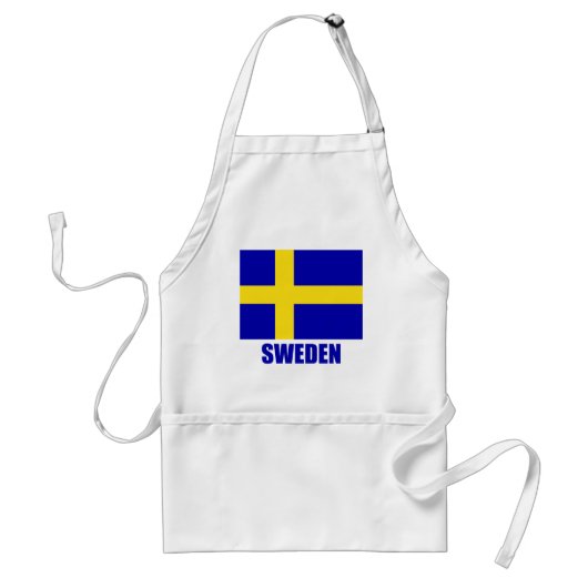 zweden_flag_sweden10x10 standaard schort (Voorkant)