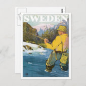 Zweden Gevist Briefkaart (Voorkant / Achterkant)