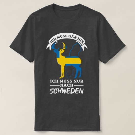 Zweden Gift Stockholm Zweedse Malmo Fika T-shirt (Design voorkant)