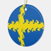 Zweden Gnarly Flag Keramisch Ornament (Links)