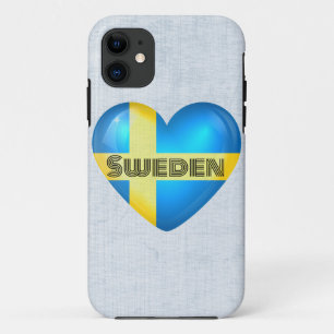Zweden Hart Vlag iPhone 11 Hoesje
