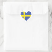 zweden hartpictogram ronde sticker (Tas)