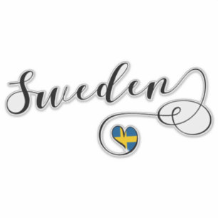 Zweden hartvlag sticker