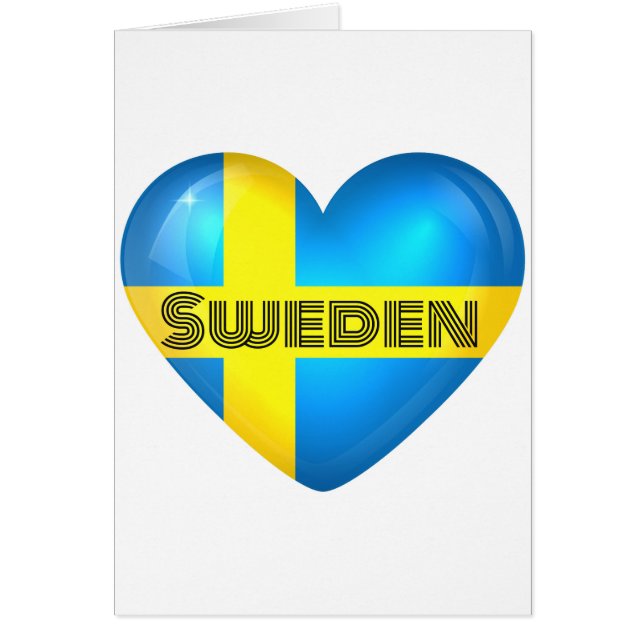 Zweden Heart Flag (Voorkant)