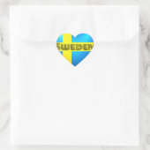 Zweden Heart Flag Hart Sticker (Tas)