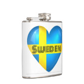 Zweden Heart Flag Heupfles (Rechts)