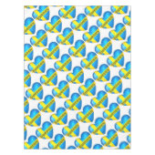 Zweden Heart Flag Tafelkleed (Voorkant)