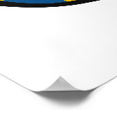 Zweden heeft aangepaste tekst en kleuren poster (Hoek)