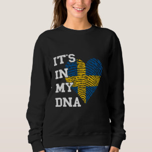 Zweden Het zit in mijn DNA Zweeds Pride Hart Zweed Trui