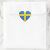Zweden houden van vlag trots hart sticker (Tas)
