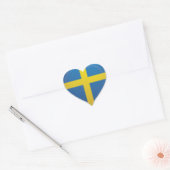 Zweden houden van vlag trots hart sticker (Envelop)