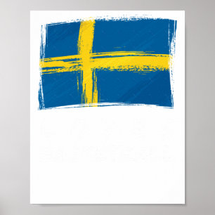 Zweden houdt van basketbal poster