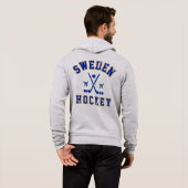 Zweden Ice Hockey Hoodie (Achterkant volledig)