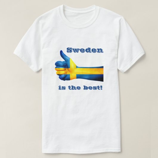 Zweden is het beste t-shirt (Design voorkant)