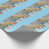 Zweden Kaart Cadeaupapier (Hoek)