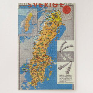 Zweden Kaart Legpuzzel
