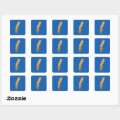 Zweden Kaart Sticker (Vel)