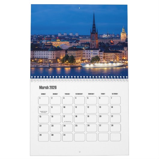 Zweden Kalender (Mar 2026)