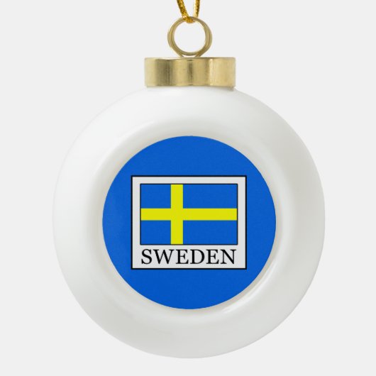 Zweden Keramische Bal Ornament (Voorkant)