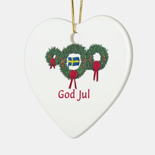 Zweden Kerstmis 2 Keramisch Ornament (Links)